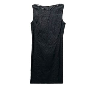 Talbots size 4 black embroidered sleeveless dress NWT